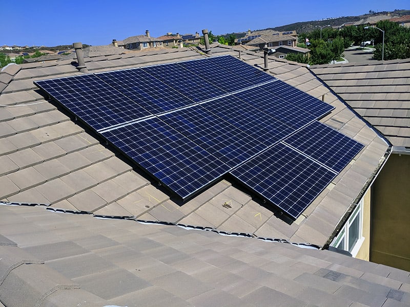 Solar Panel from Sunline Energy on a residential roof